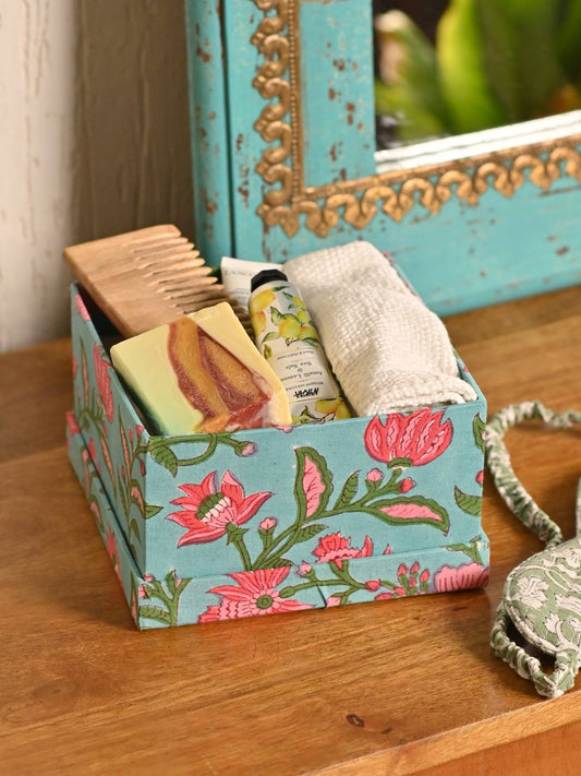 Flower Print Paper Box