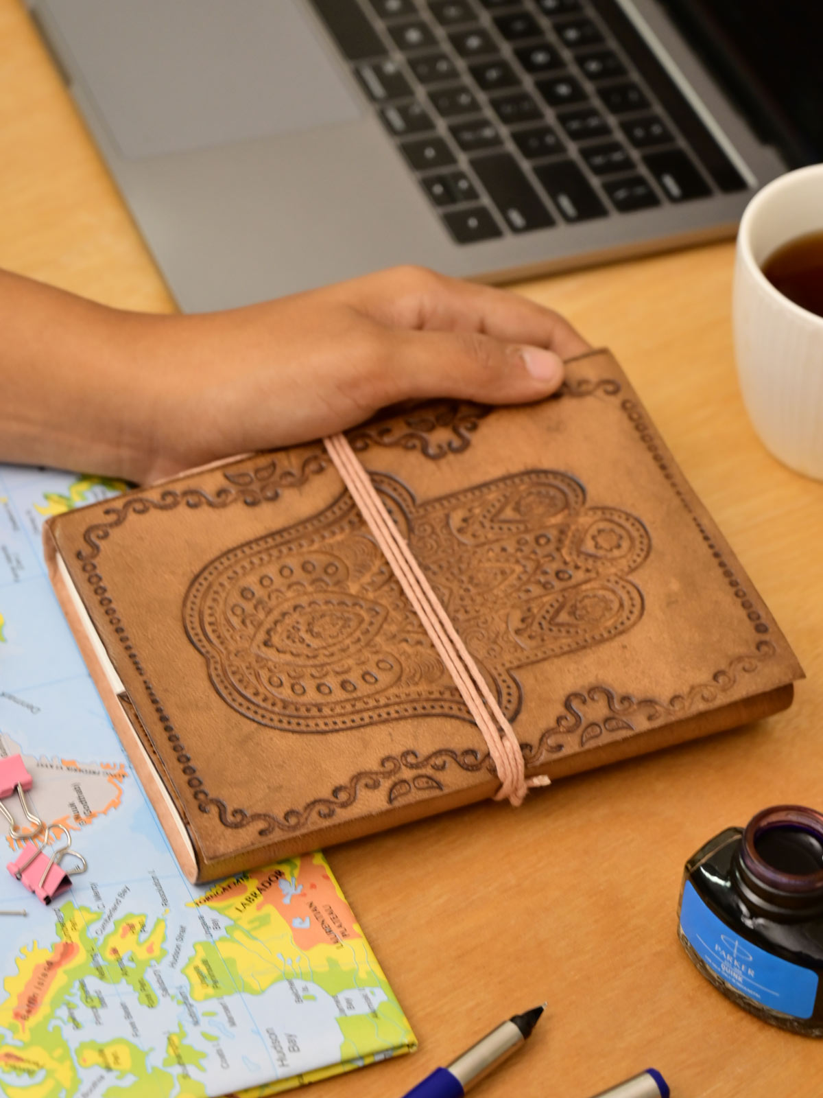 Handmade Paper Leather Notebook