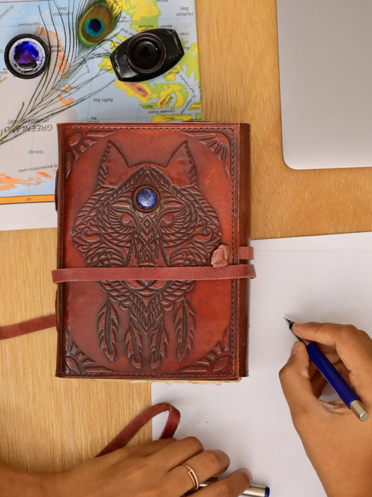 Handmade Paper Leather Notebook