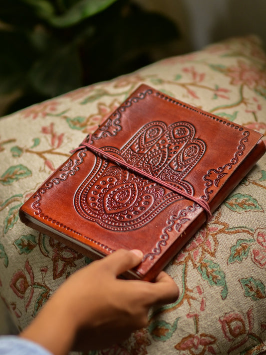 Handmade Paper Leather Notebook