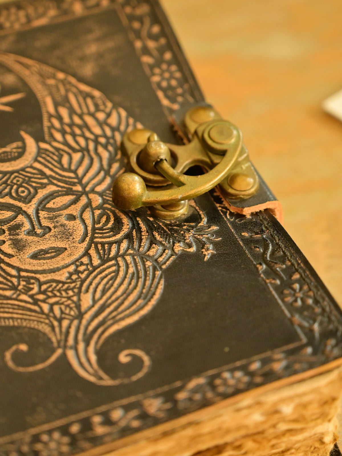 Lock Paper Leather Notebook