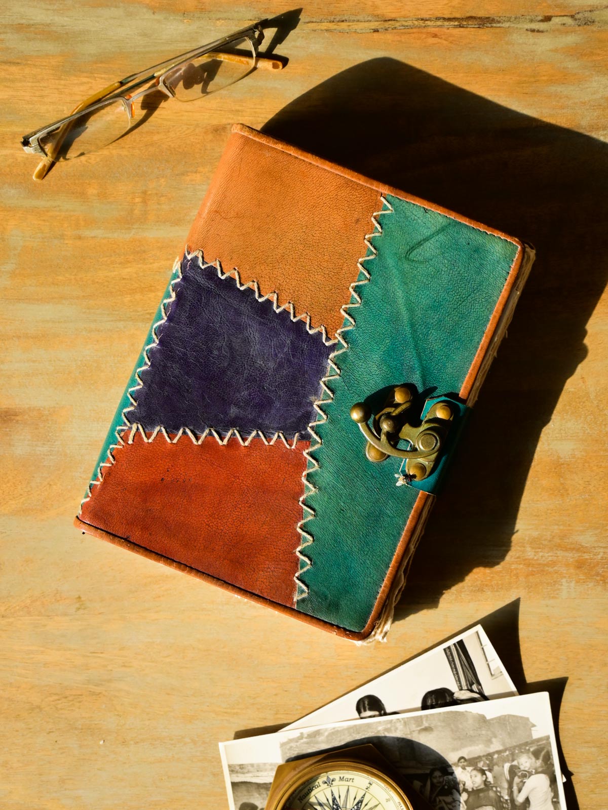 Colour Paper Leather Notebook