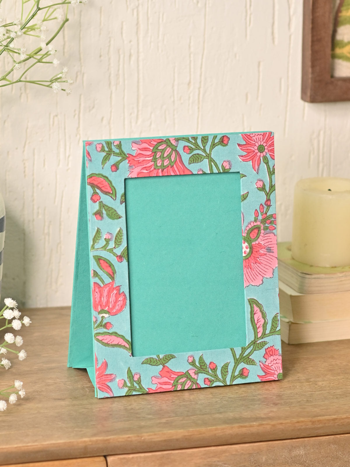 Flower Print Photo Frame