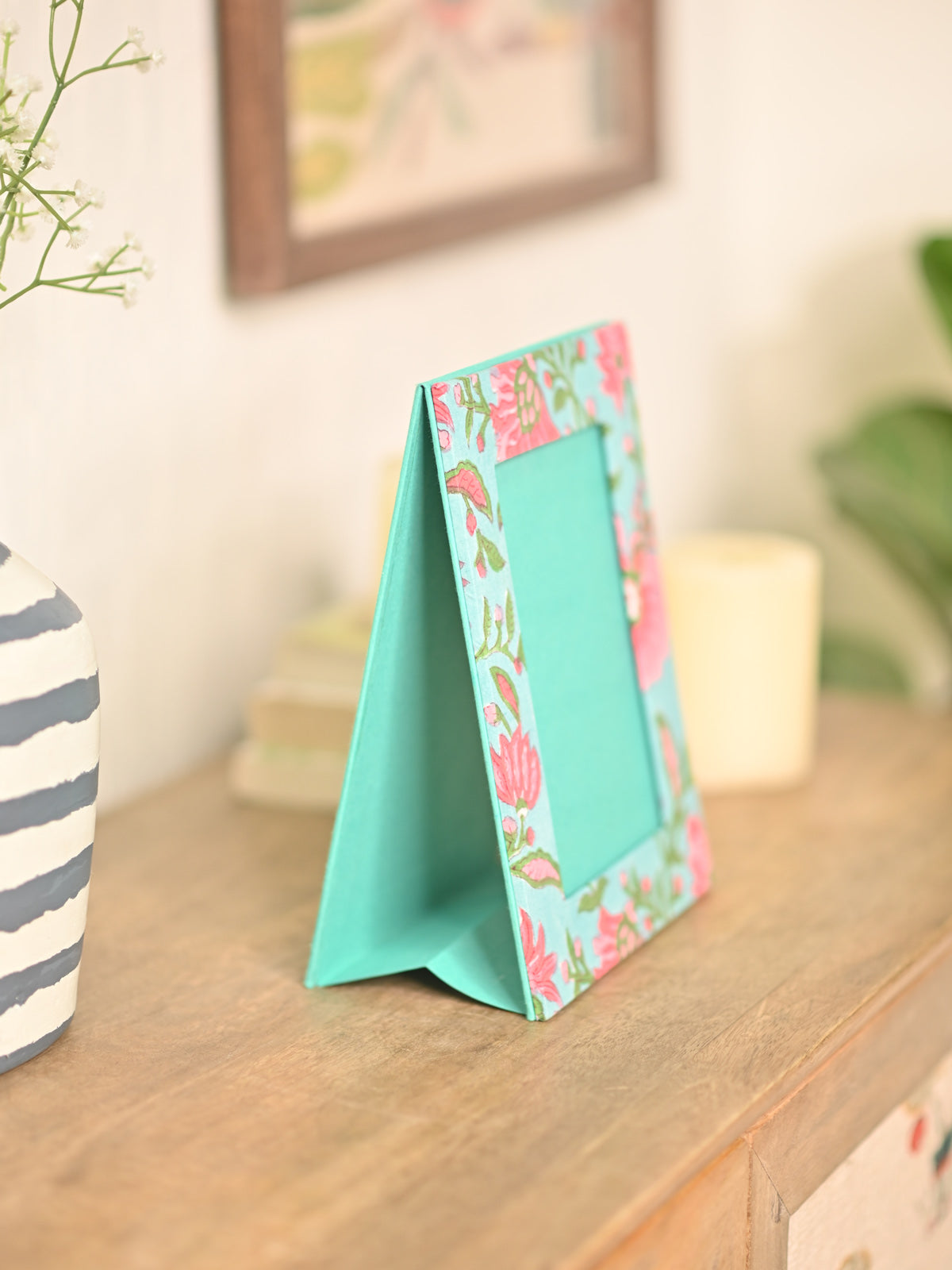 Flower Print Photo Frame