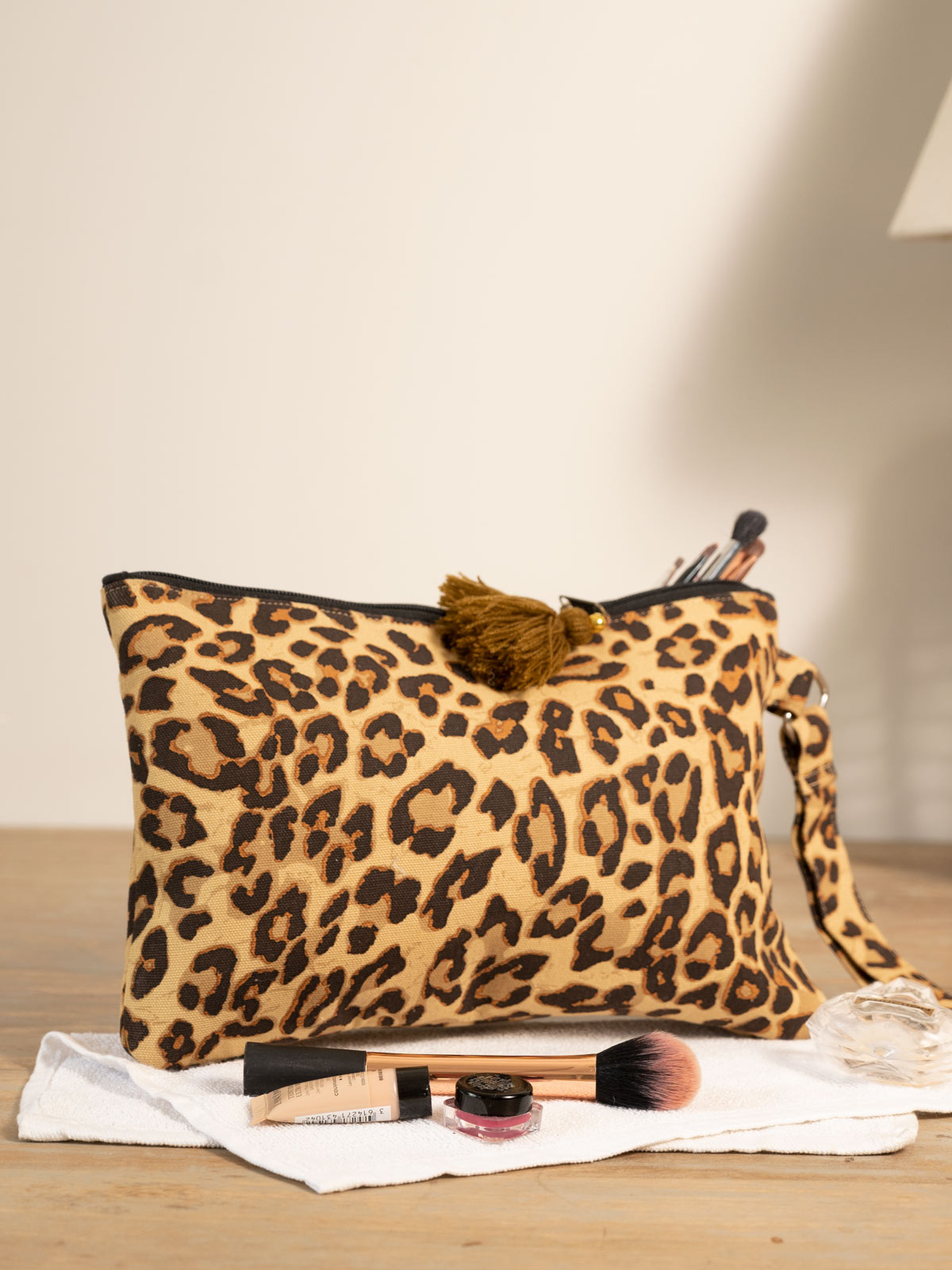 Leopard Print Cosmetic Pouch