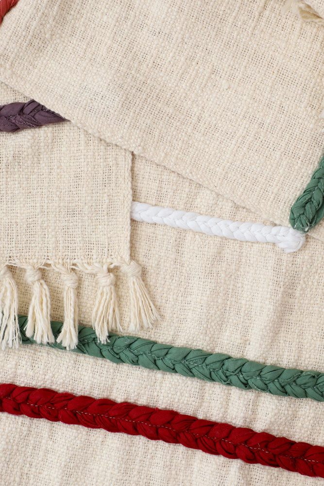 Soft Cotton Embroidered Sofa Throw Blanket