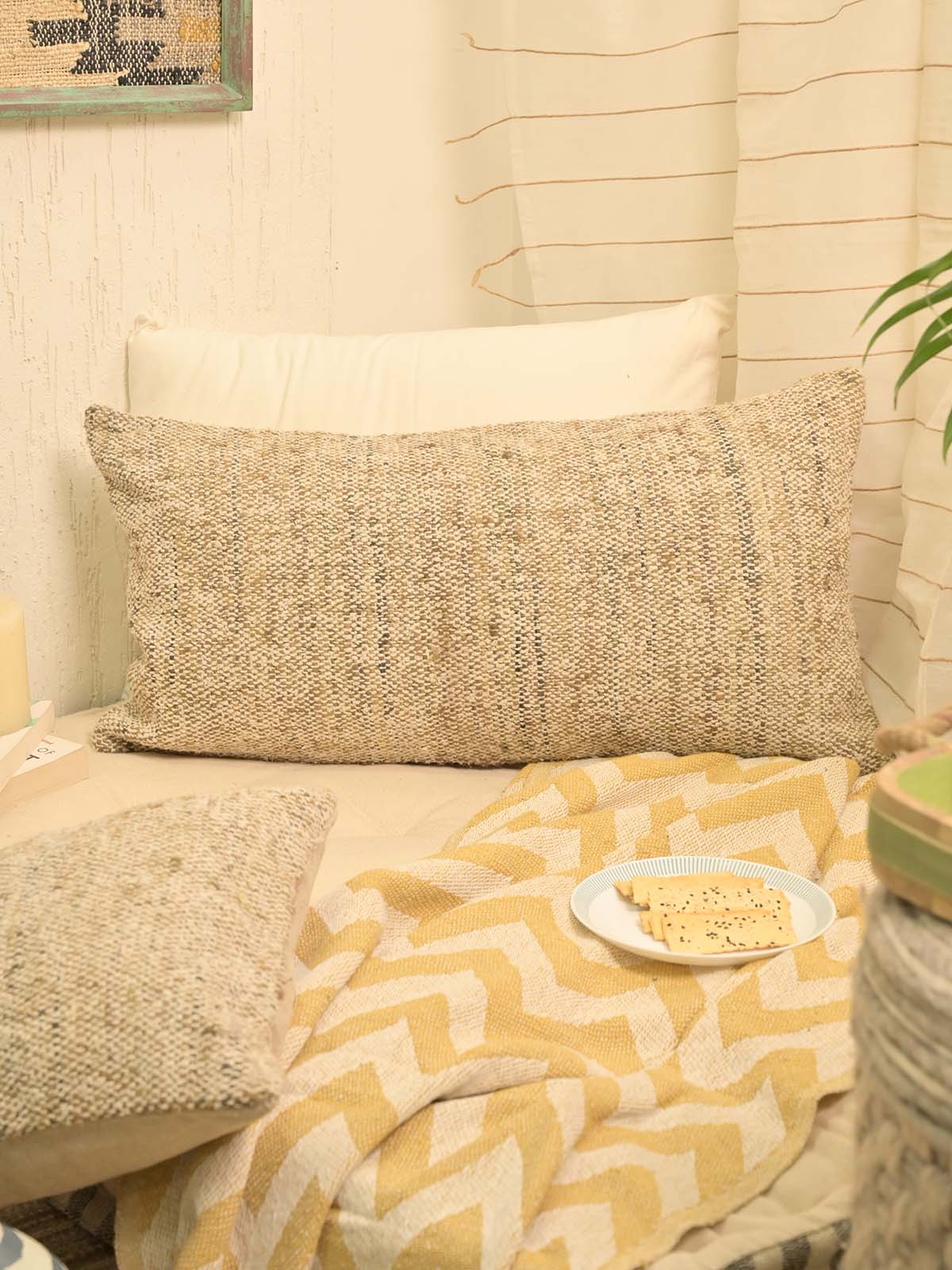 Woven Long Pillow Cover